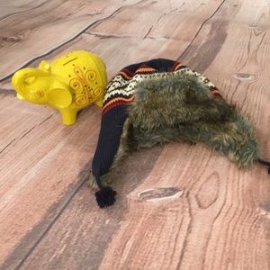 The Gap Knit Faux Fur Lined Trapper Hat